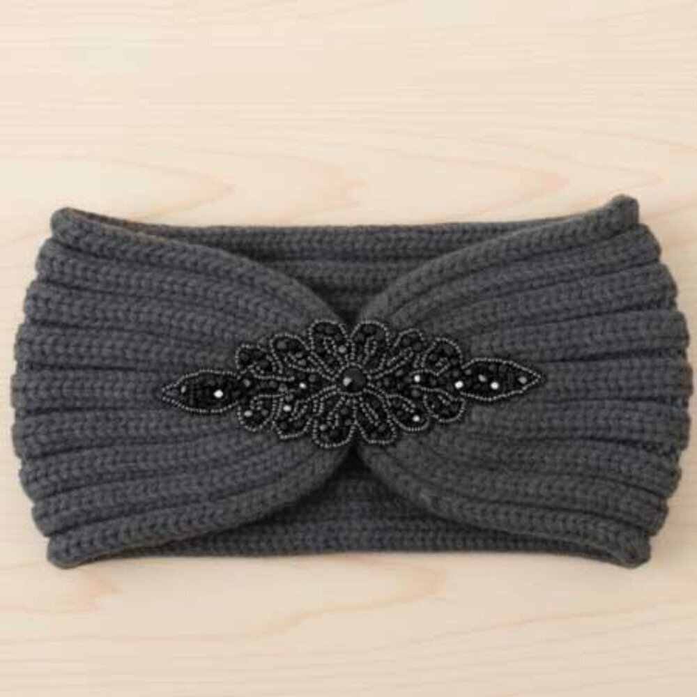 Ladies Flower Winter Headband